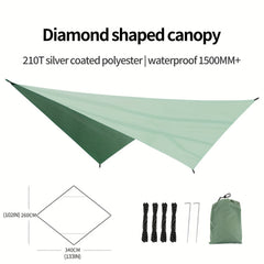 Outdoor Canopy Cover Rainproof Sunshade 210T Multifunctional
