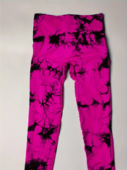 Tie Dye Yoga Tights High Stretch Tummy Control Gym Leggings