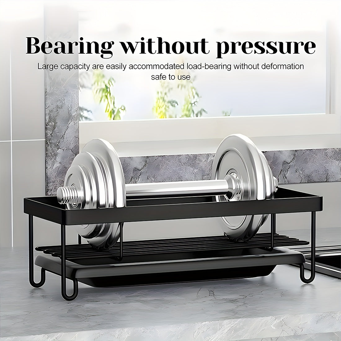 Metal Kitchen Drain Rack Sink Storage Rack Faucet Sponge Cloth Storage