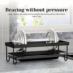 Metal Kitchen Drain Rack Sink Storage Rack Faucet Sponge Cloth Storage