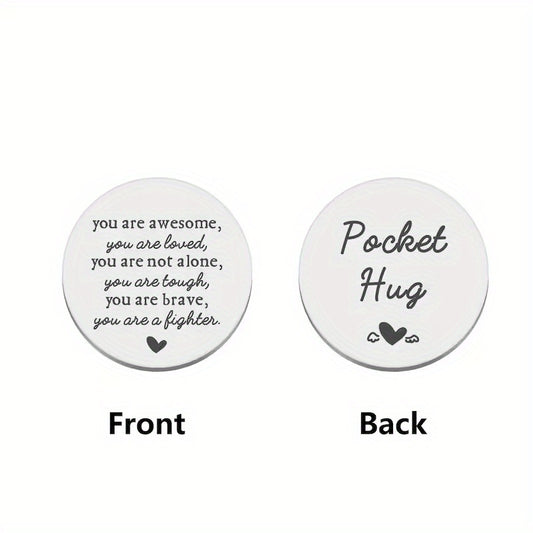 POCKET HUG Coin Inspirational Gift For Him Son Birthday Gift Motivational Gift