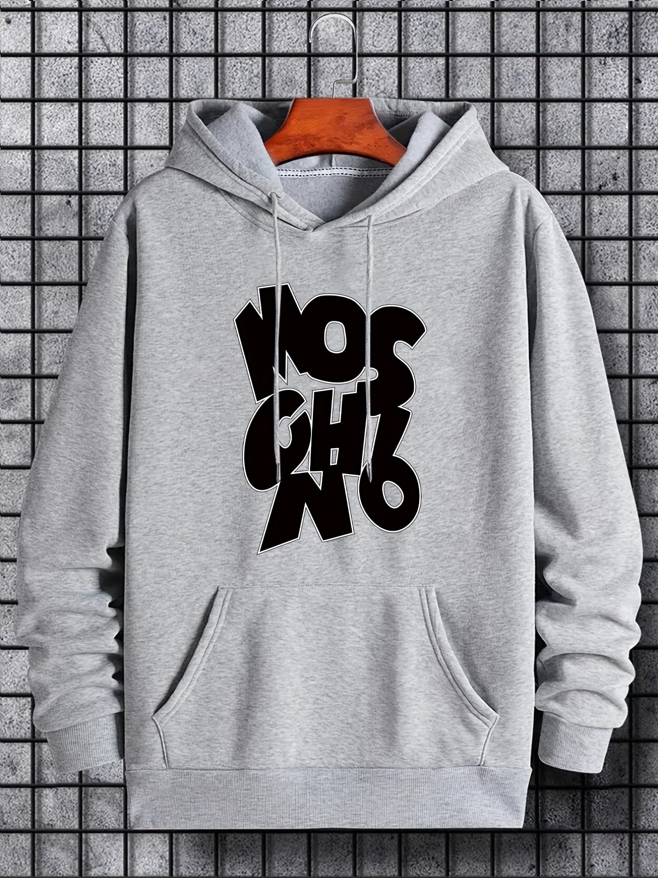 Letter Print Hoodie Hoodies For Men Men's Casual Graphic Pullover Hooded