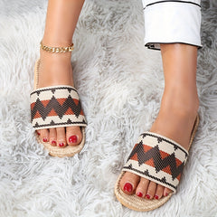 Women's Chevron Slide Shoes Lightweight Absorption Shoes