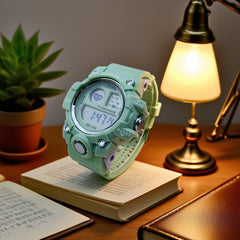 Kids Waterproof Digital Watch, Boys and Girls Wristwatch with Alarm, Ages 8-16