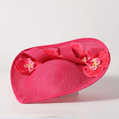Vintage Fascinator Hat With Flower Church Derby Wedding Hat