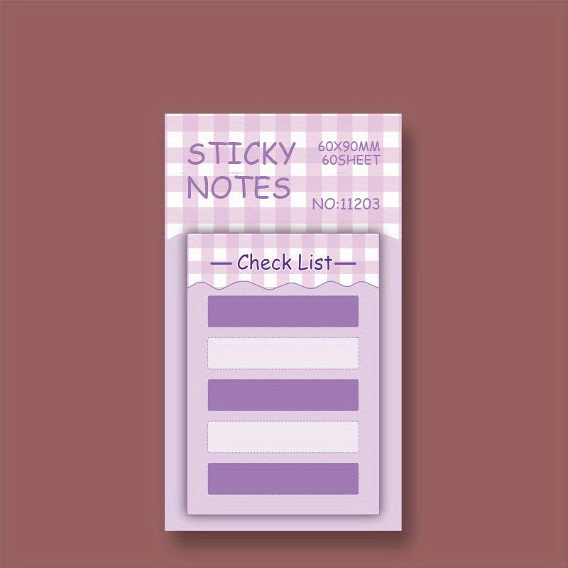 Cartoon Student Memo Notebook with Sticker
