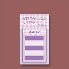 Cartoon Student Memo Notebook with Sticker