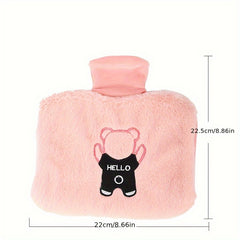 Plush Double Water Injection Hot Water Bag Hand Warmer