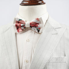 Men's Banquet Flower Double Layer Neck Pullover Bow Tie
