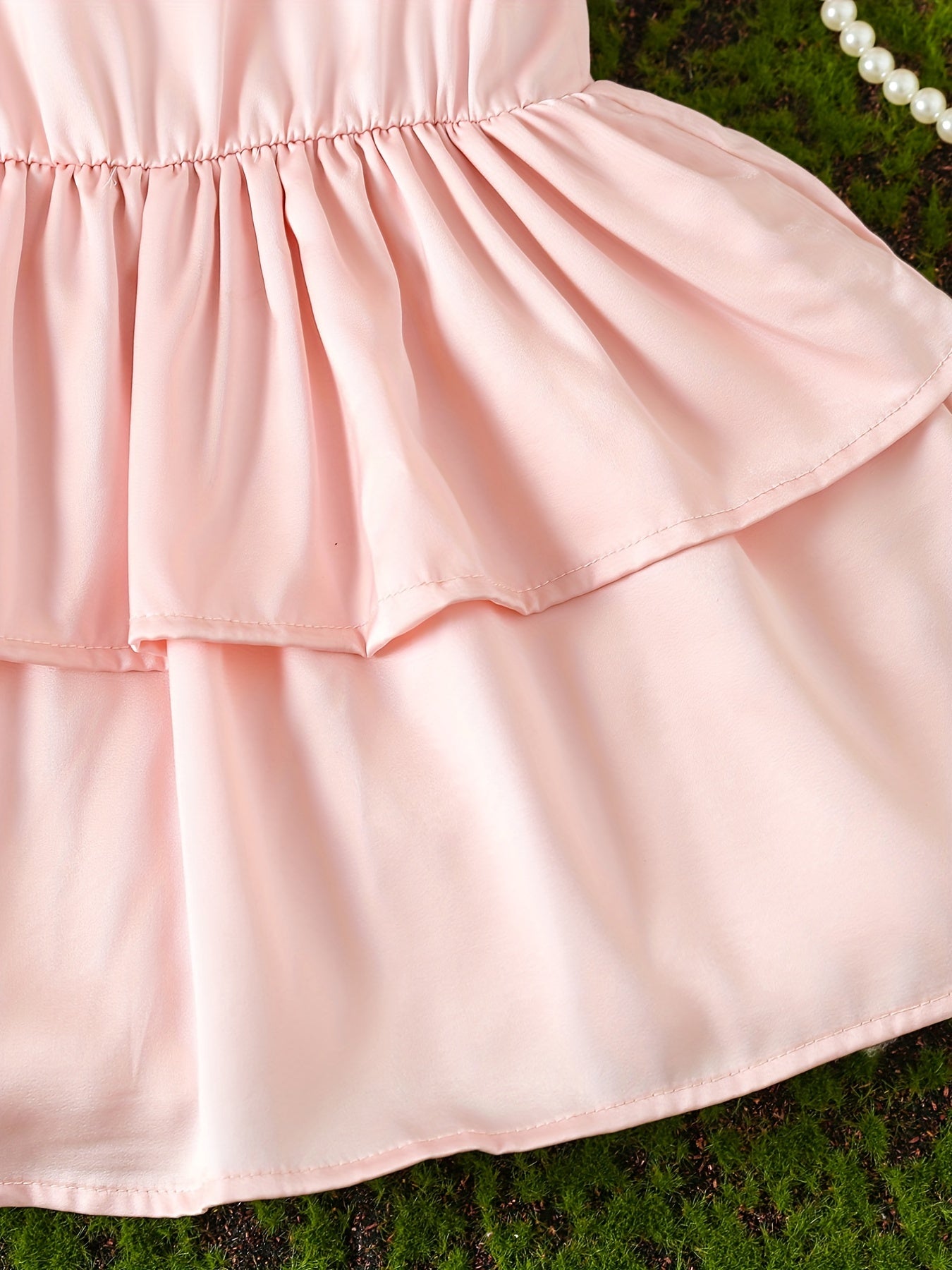 Baby Girl's Bow Layered Sleeveless Dress