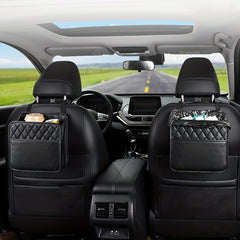 Car Storage Bag Garbage Can Cleaning Box Seat Back Organizer