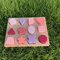 Silicone 3D Geometric Puzzle Toy for 1-3 Years Old