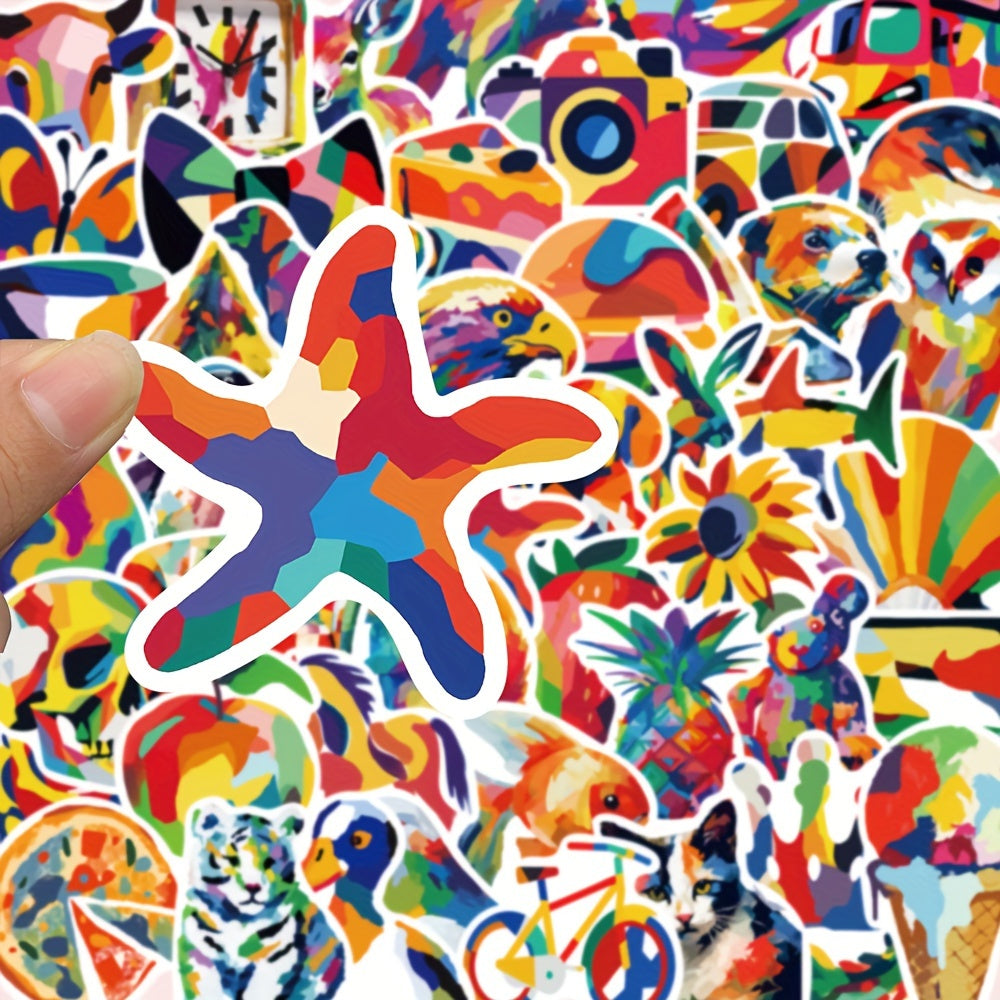 50pcs Graffiti Painted Stickers DIY Laptop Skateboard Phone Case Car Hel