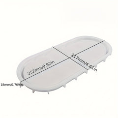 DIY Elliptical Flower Pot Base Storage Tray Silicone Mold