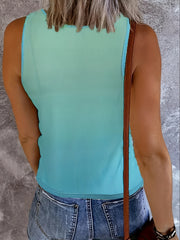 Sequins & Leopard Print Tank Top Summer Sleeveless Top