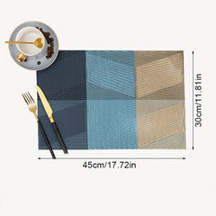 1pc PVC Western Placemat Light Style Heat Insulation Waterproof Cup Mat