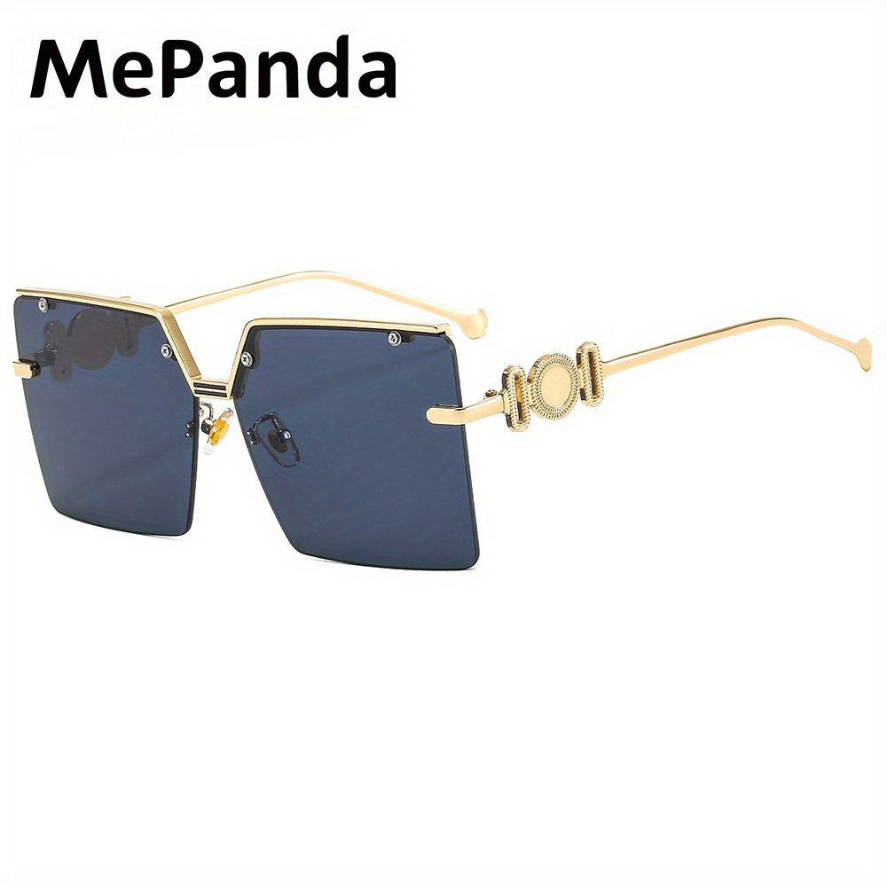 MePanda Square Metal Rivet Sunglasses Unisex