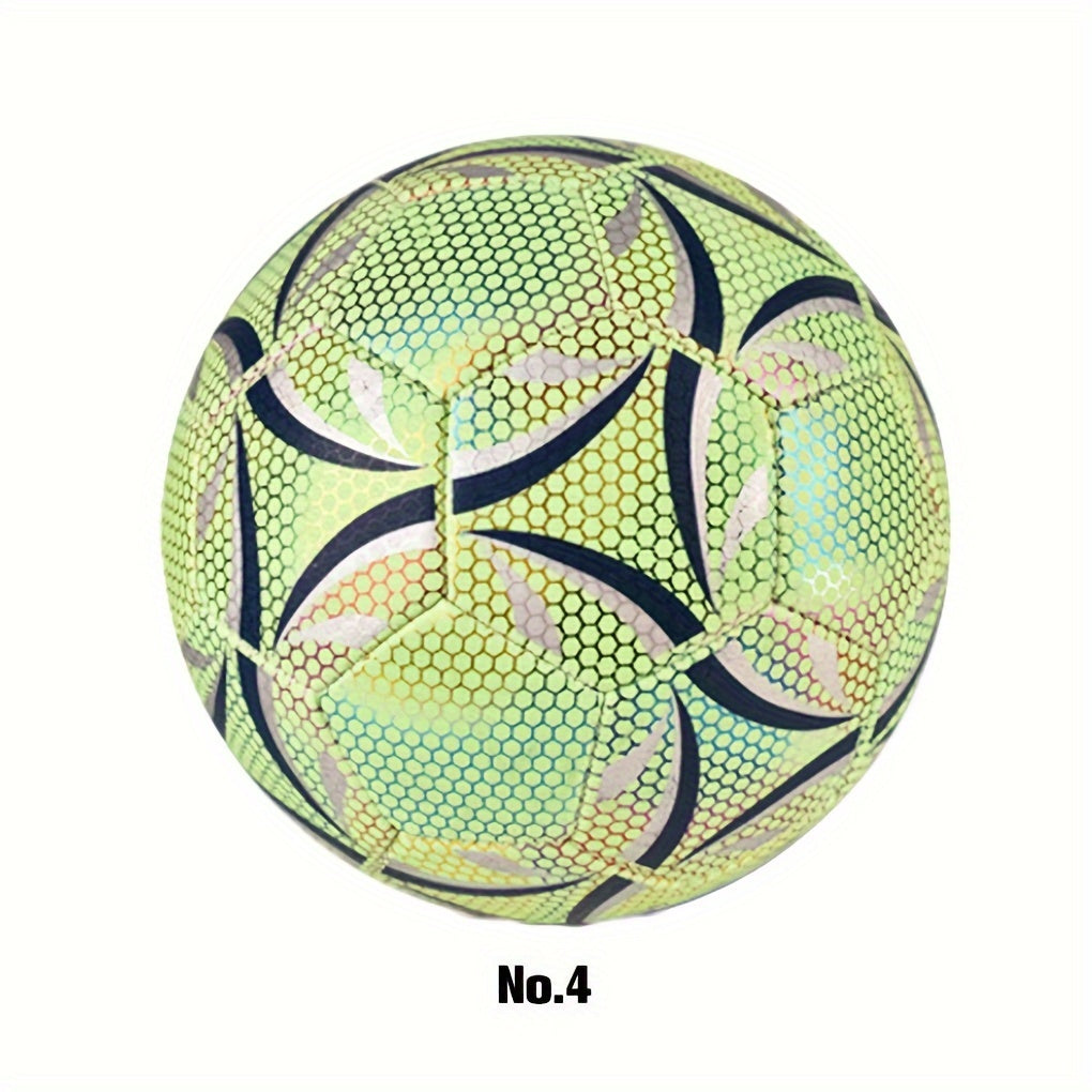 6pcs Fluorescent Reflective Soccer Ball Set for Training Glow in the Dark