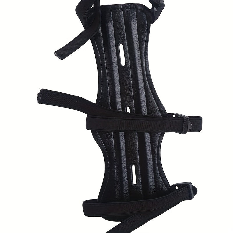 Adjustable Leather Archery Arm Guard Protects Forearm