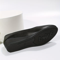 Women's Slip On Wedge Shoes Soft Sole Non Slip Casual Walking Flats