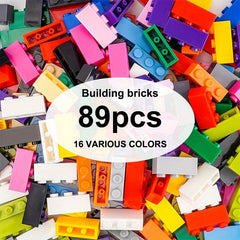 89pcs 1x3 High Brick DIY Puzzle Toy Set - Holiday Gift for Kids