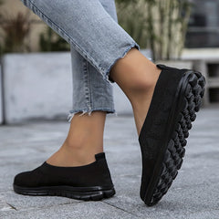 Women's Lightweight Walking Shoes Low Top Sport Flat Shoes