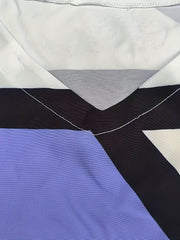 Colorblock Tank Dress Geometric Print V Neck