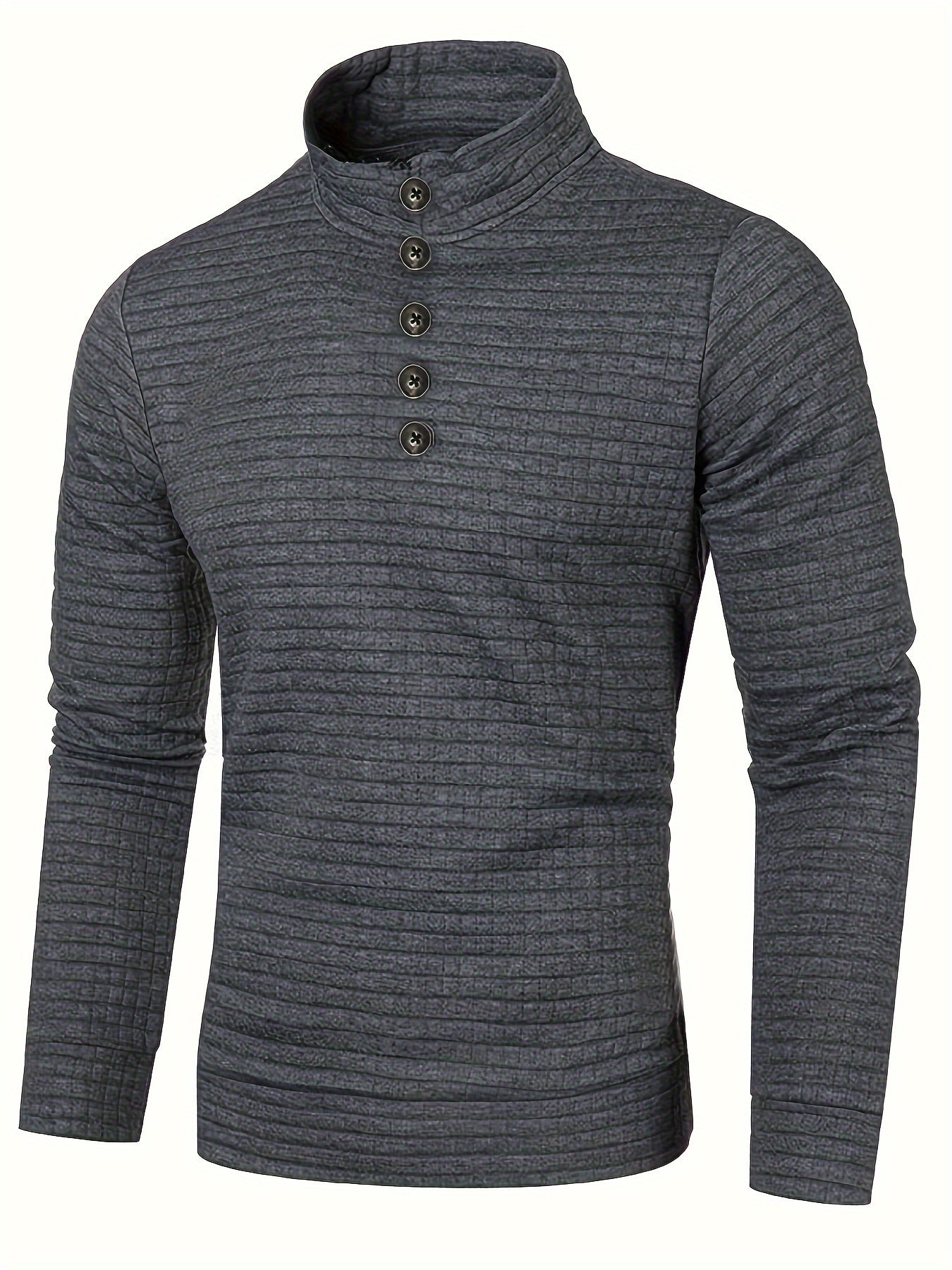 Men's Knitted Turtleneck Sweatshirt for Autumn & Winter