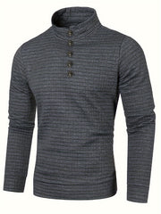Men's Knitted Turtleneck Sweatshirt for Autumn & Winter