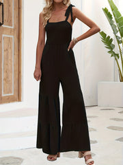 Casual Wide Leg Jumpsuit Cami Overall for Spring & Summer