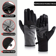 Waterproof Skiing Gloves for Men and Women - Touch Screen - Anti-Skid