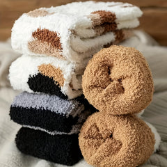 6 Pairs Cat Claw Pattern Cotton Socks for Women & Girls