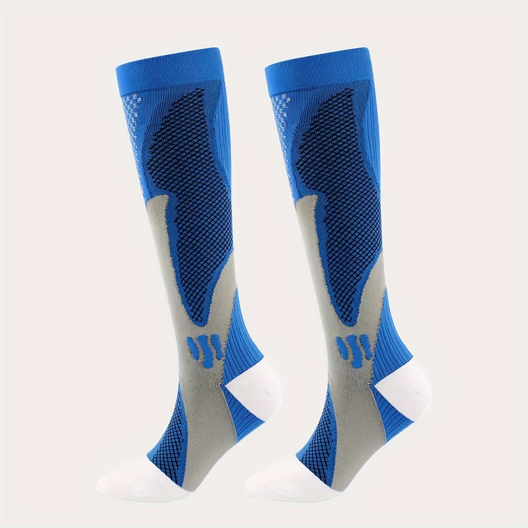 Nylon Compression Socks 15-20 mmHg Over the calf for Women & Men