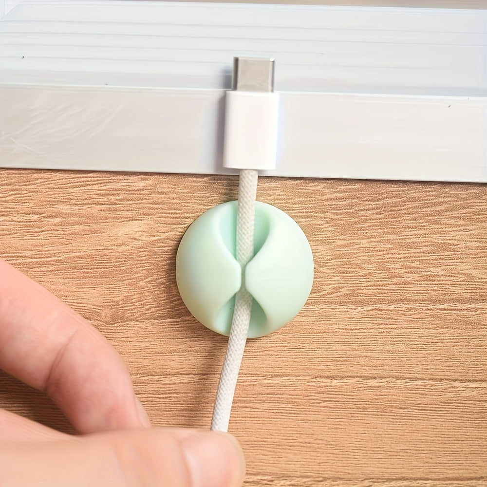 3pcs Desktop Data Cable Charging Cable Storage Organizer