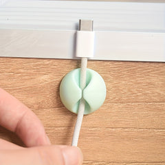 3pcs Desktop Data Cable Charging Cable Storage Organizer