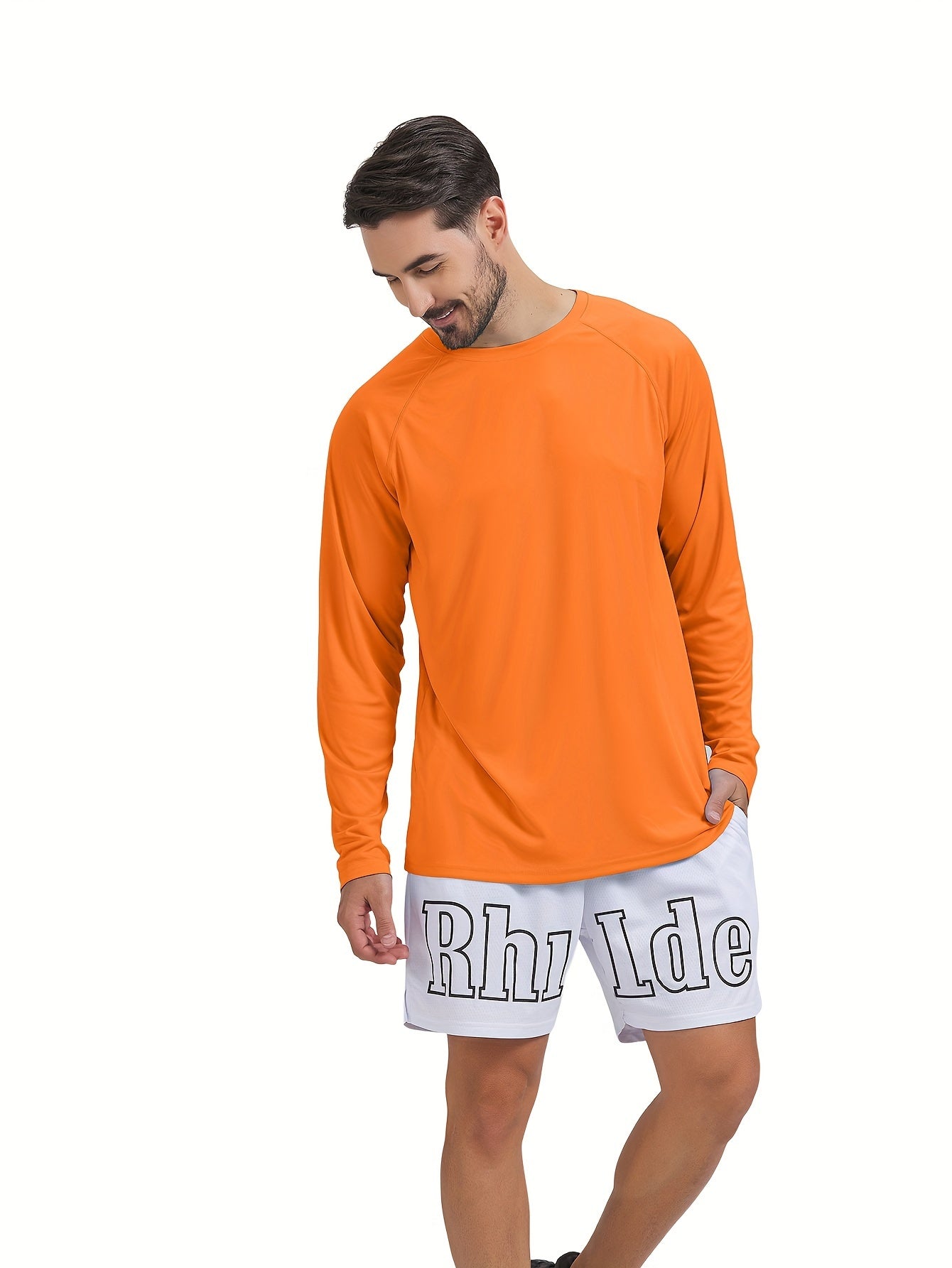 Men's UPF 50 Sun Protection Long Sleeve T Shirt Quick Dry Outdoor Fishing Tops