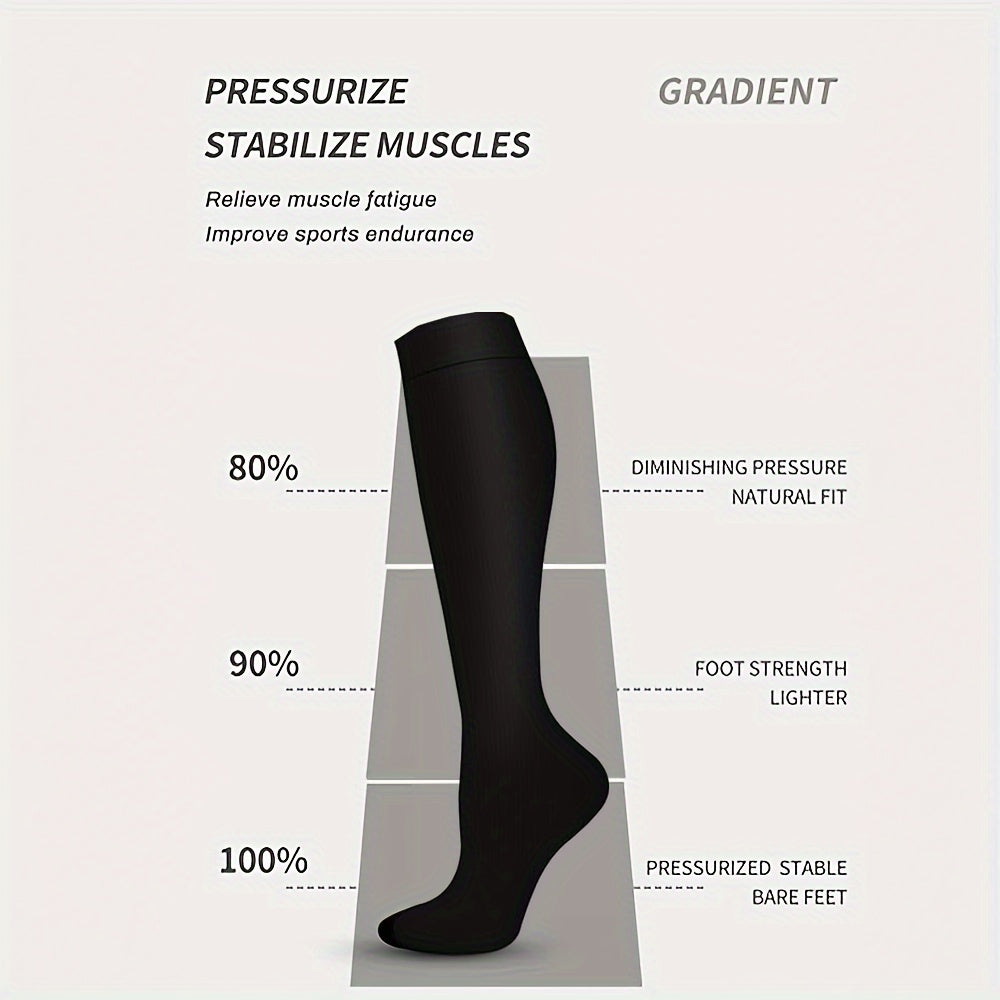 Copper Compression Socks 10-20 mmHg Knee High for Women Men