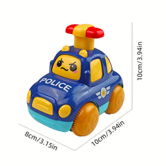 Kids Inertial Pull Back Car Press Small Car Baby Fall-resistant Toy Car