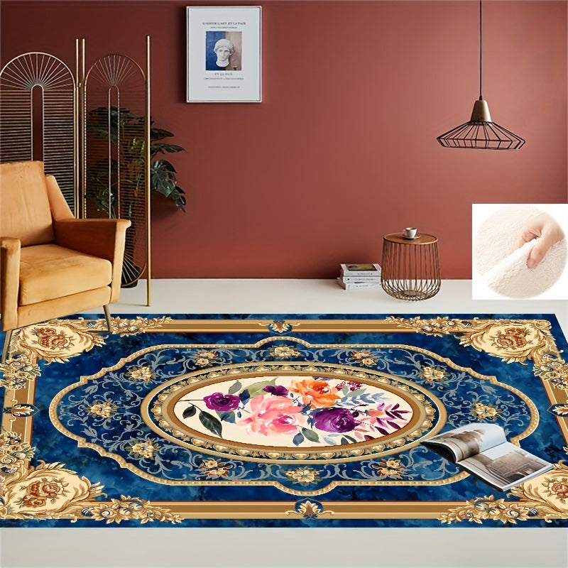 Boho Anti Fatigue Kitchen Rug Soft Faux Sheepskin Floor Mat Vintage Design