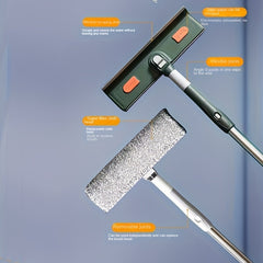 Extendable Window Squeegee 3 Section Stainless Steel Window Washer
