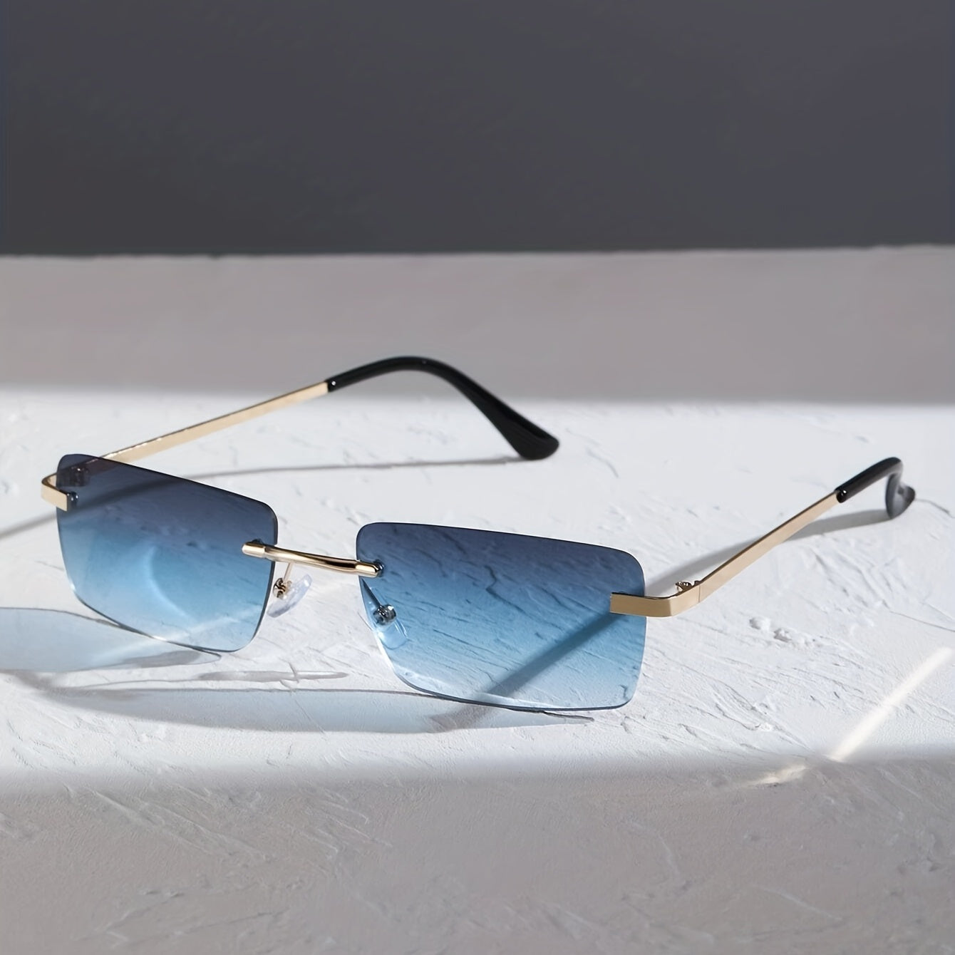 Metal Rimless Men's Sunglasses Casual