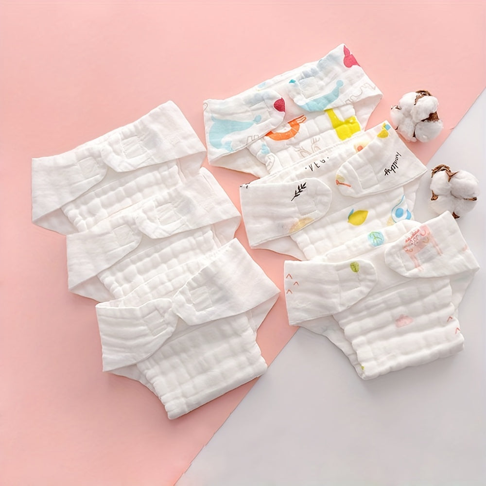 3pcs Baby Training Pants 12 Layers Gauze Cotton Diaper Summer