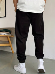 Mountain Pattern Joggers Men's Casual Loose Fit Waist Drawstring Pants