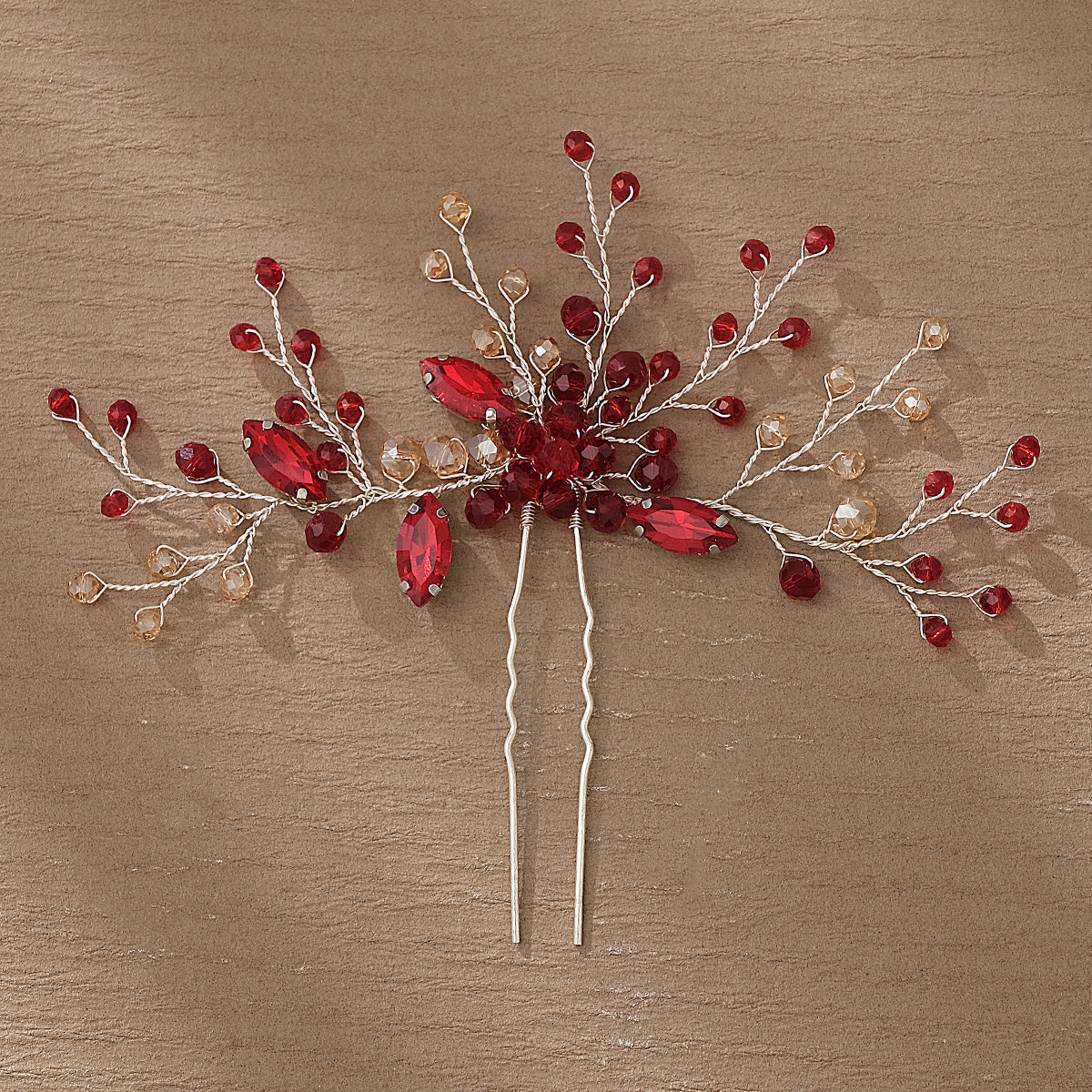 Vintage Crystal Hairpin U shaped Hair Pin Jewelry
