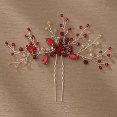 Vintage Crystal Hairpin U shaped Hair Pin Jewelry