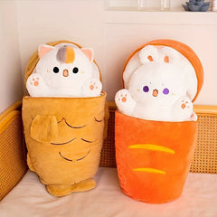 Cat Plush Toy Soft & Cozy Stuffed Animal with Expressive Eyes