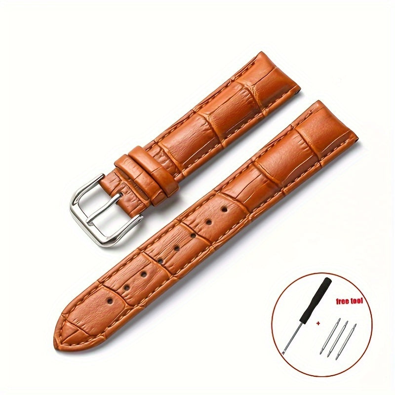 Vintage Leather Watch Band 20mm 22mm Brown