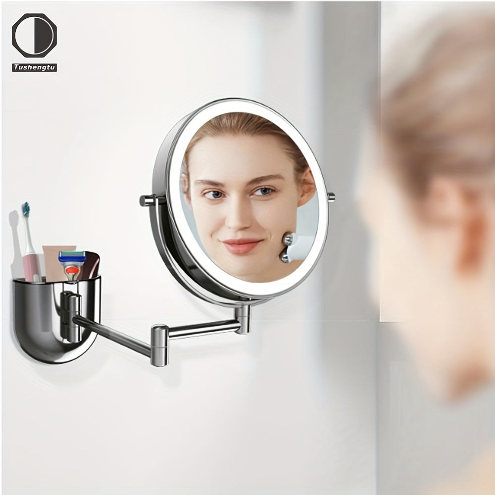 Wall Mounted Makeup Vanity Mirror with Lights 10X Magnifying Mirror