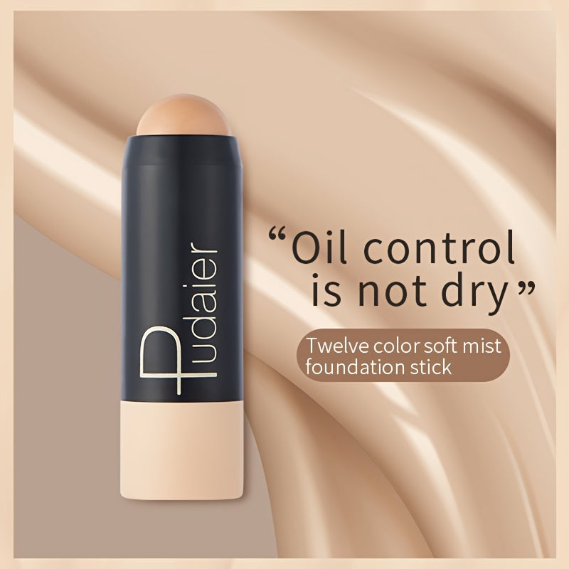 Pudaier Matte Foundation Stick 12 Colors Lightweight Breathable