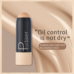 Pudaier Matte Foundation Stick 12 Colors Lightweight Breathable